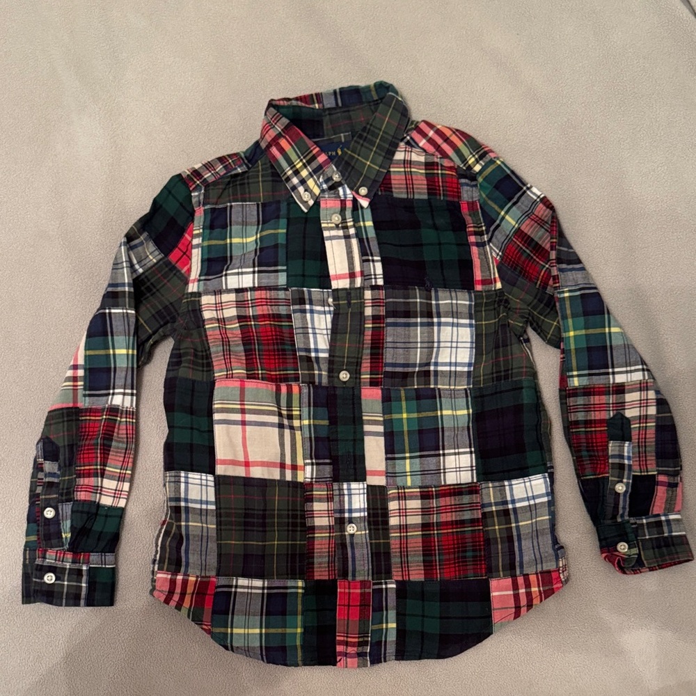 Polo by Ralph Lauren Multicolor Patchwork Kids Shirt